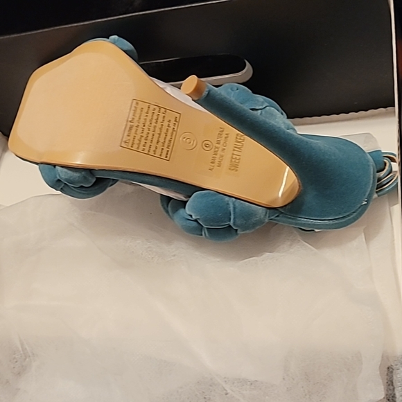 HEELED 👠 SANDALS-BLUE - VARIOUS SIZES - Picture 7 of 16